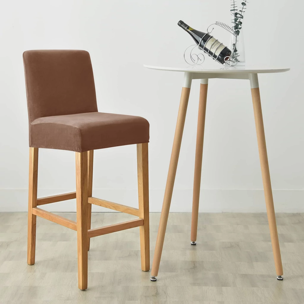 Bársonyos barna bárszék Huzat