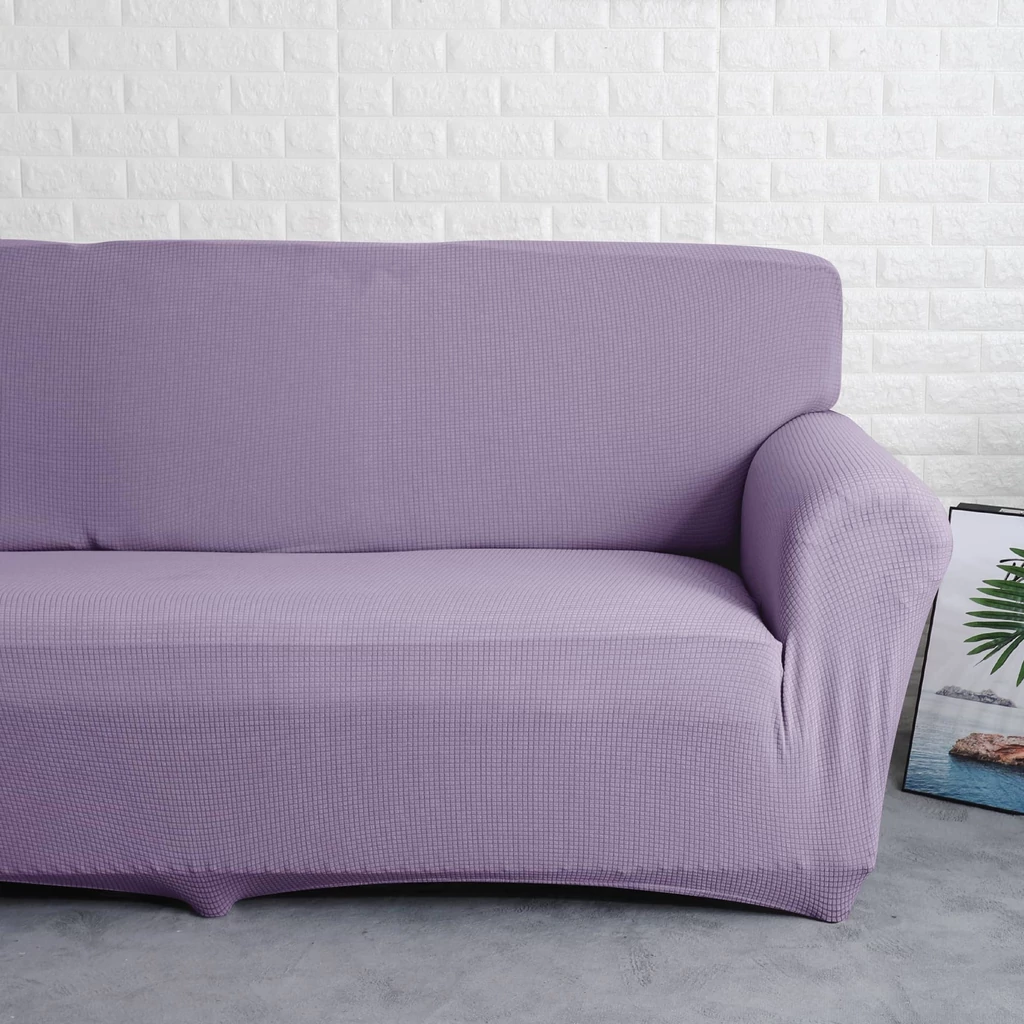 Lila kanapé huzat 4 személyes enyhén vízlepergető