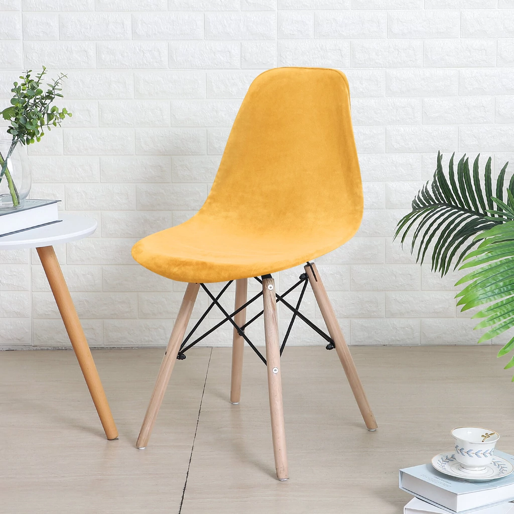 Aranyszínű bársonyos kagylószék Huzat teljes székre