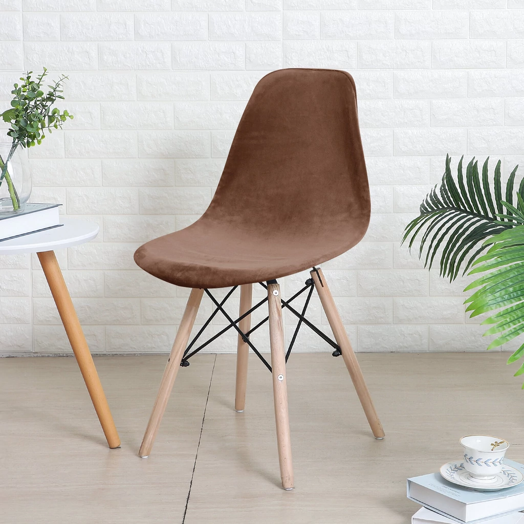 Barna bársonyos kagylószék Huzat teljes székre