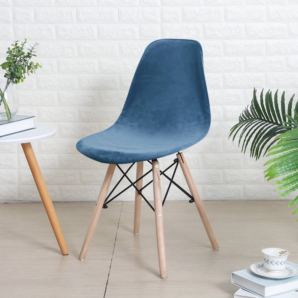 Kék bársonyos kagylószék Huzat teljes székre