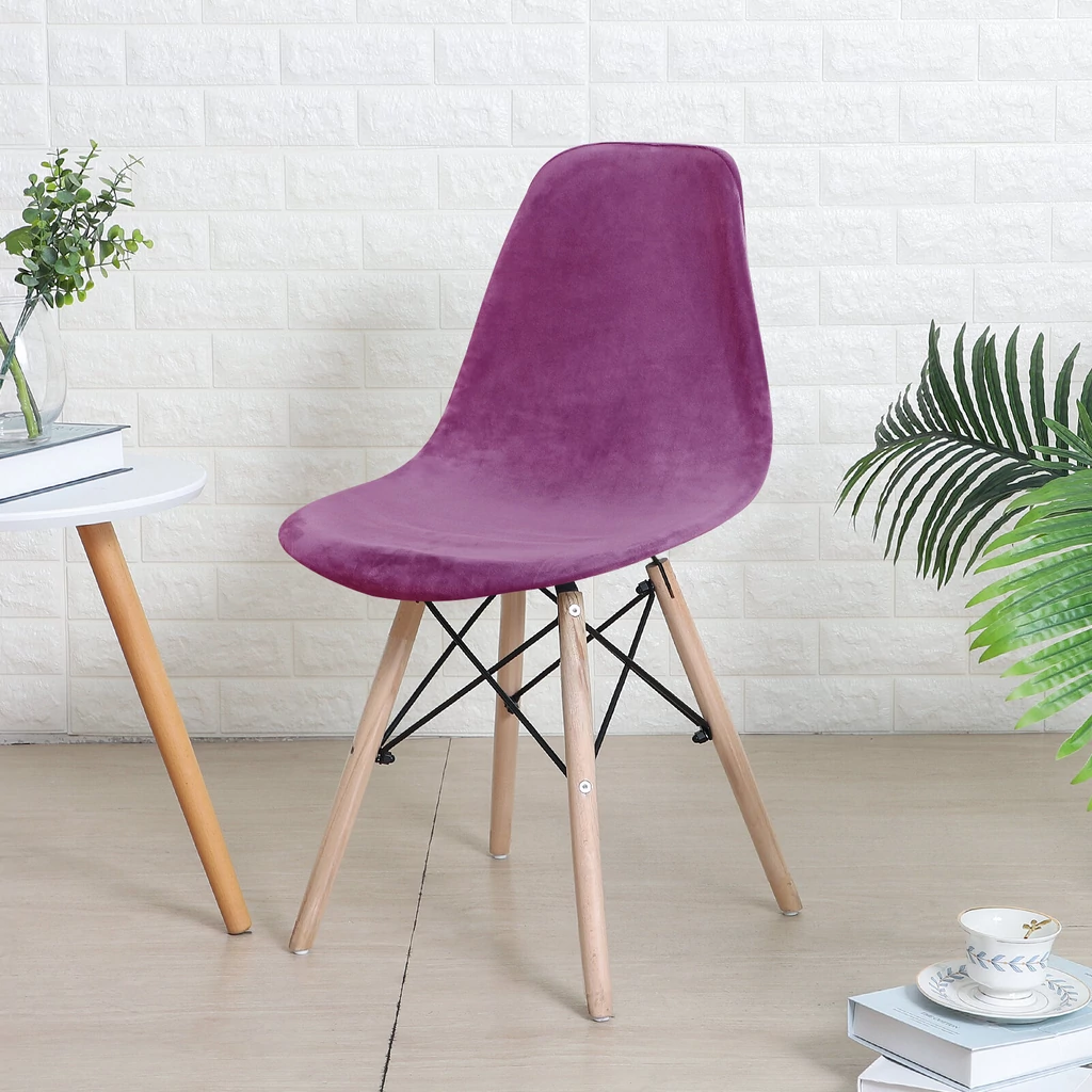 Lila bársonyos kagylószék Huzat teljes székre