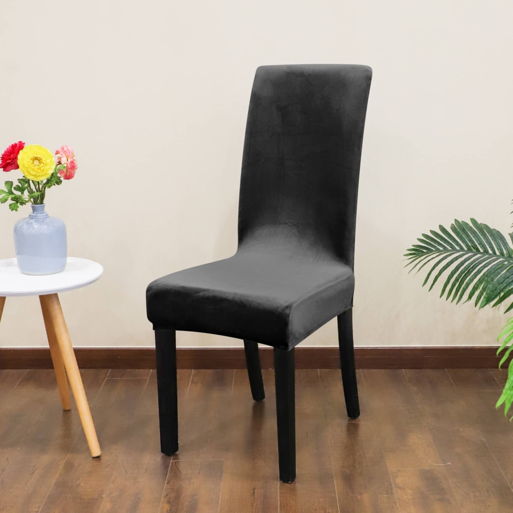 Fekete bársonyos székHuzat teljes székre