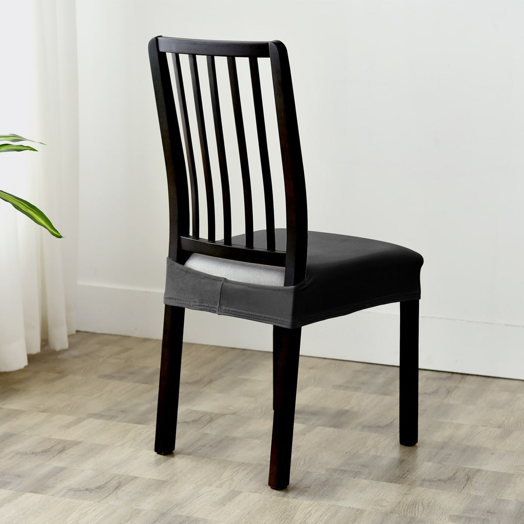 Fekete bársonyos székHuzat nem levehető ülésre