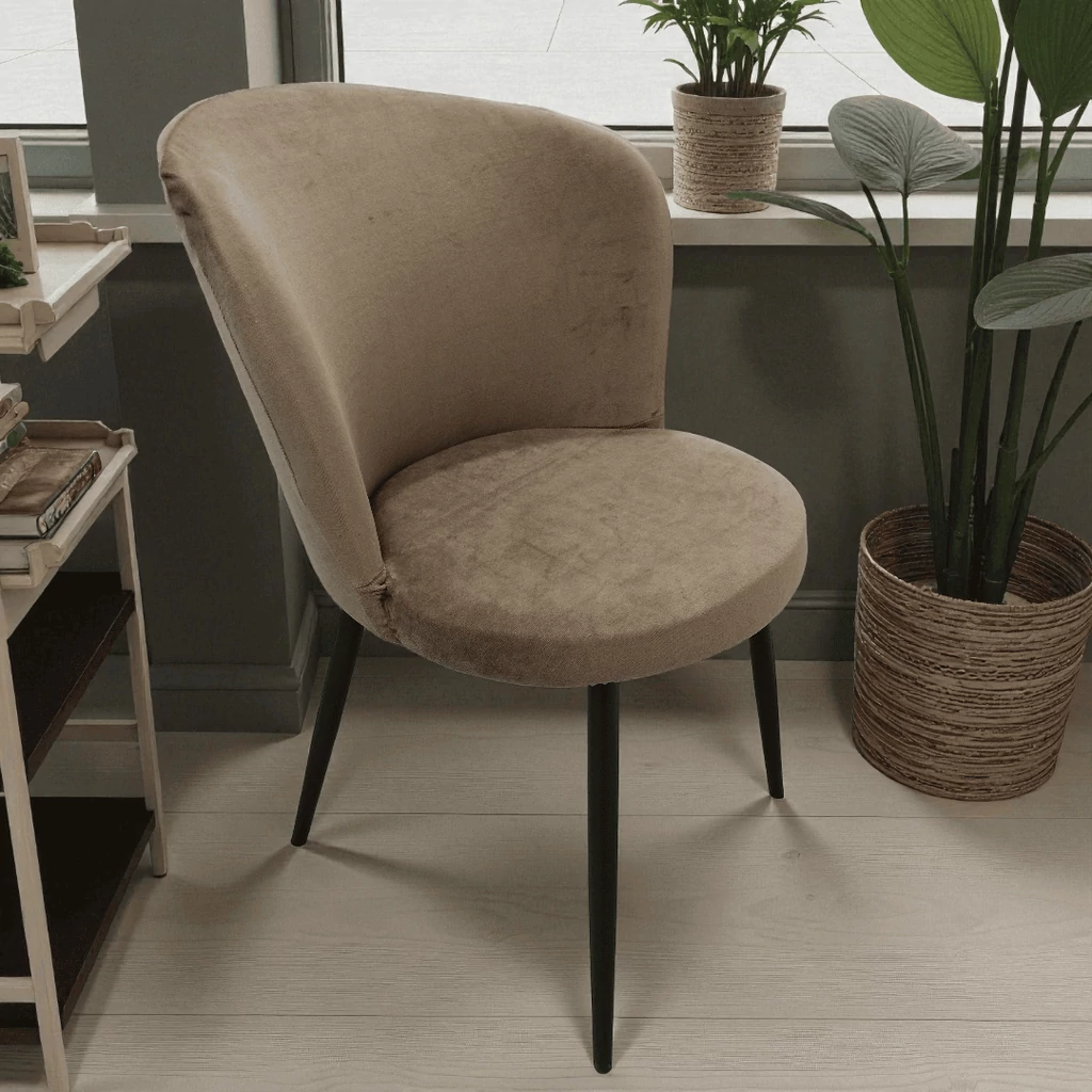 székhuzat JYSK Risskov étkezőszékre középbarna színkártya