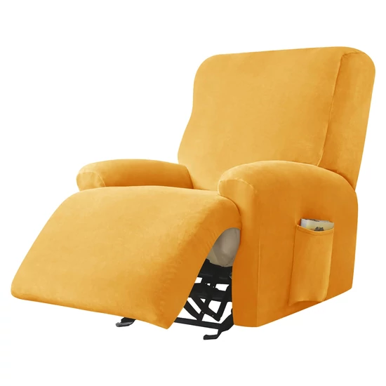 relax fotel huzat rugalmas arany 1 üléses bársonyos