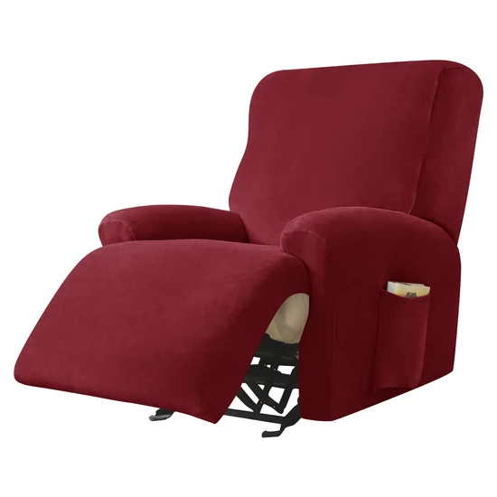 relax fotel huzat rugalmas bordó 1 üléses bársonyos