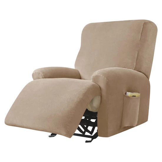 relax fotel huzat rugalmas kapucsínó 1 üléses bársonyos