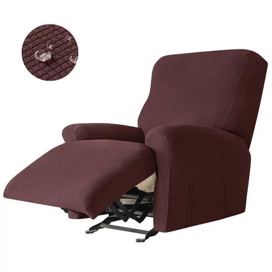 relax fotel huzat rugalmas barna 1 üléses enyhén vízlepergető