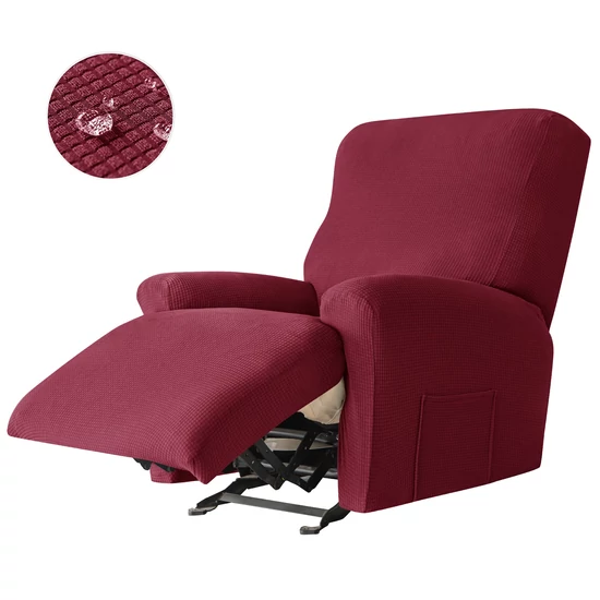 relax fotel huzat rugalmas bordó 1 üléses enyhén vízlepergető