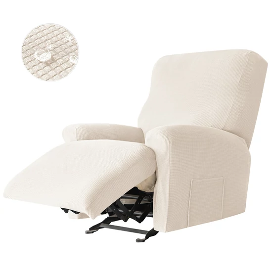 relax fotel huzat rugalmas fehér 1 üléses enyhén vízlepergető