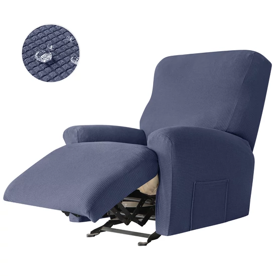 relax fotel huzat rugalmas sötétkék 1 üléses enyhén vízlepergető
