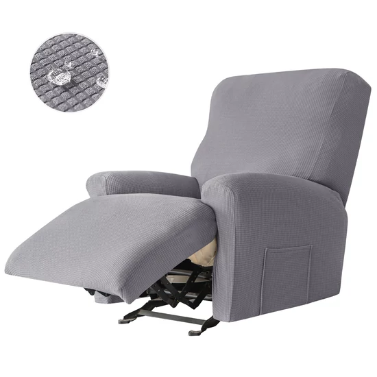 relax fotel huzat rugalmas világosszürke 1 üléses enyhén vízlepergető