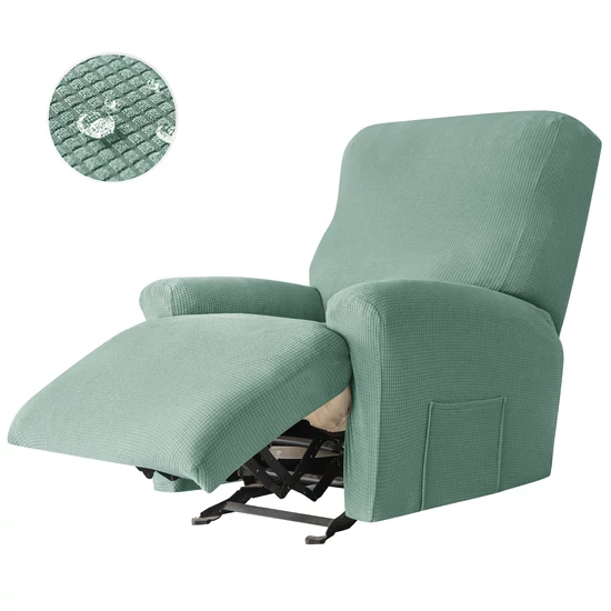 relax fotel huzat rugalmas zöld 1 üléses enyhén vízlepergető