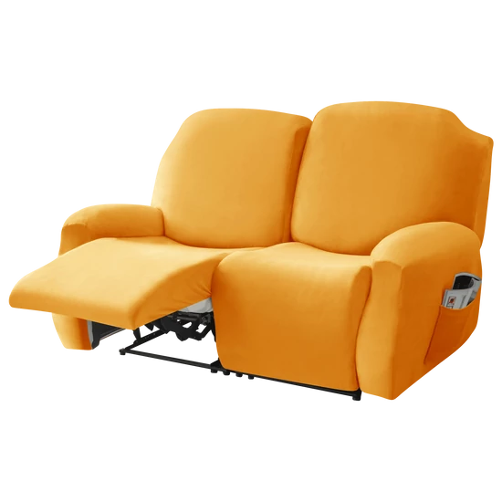 relax fotel huzat rugalmas arany 2 üléses bársonyos