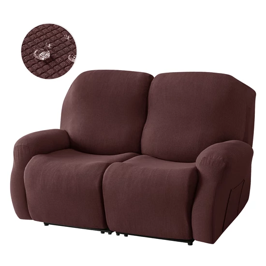 relax fotel huzat rugalmas barna 2 üléses enyhén vízlepergető