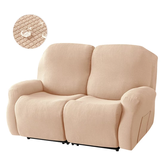 relax fotel huzat rugalmas bézs 2 üléses enyhén vízlepergető