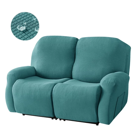 relax fotel huzat rugalmas sötét tengerzöld 2 üléses enyhén vízlepergető