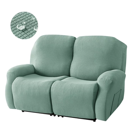 relax fotel huzat rugalmas zöld 2 üléses enyhén vízlepergető