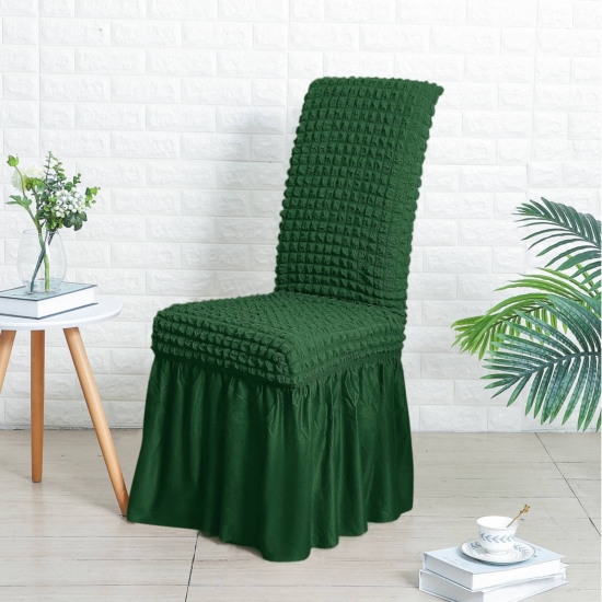 Zöld seersucker székszoknya teljes székre