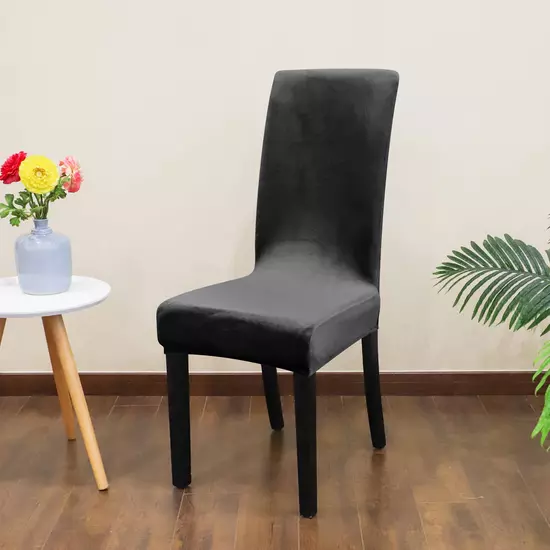 Fekete bársonyos székHuzat teljes székre