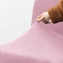 Kép 4/4 - Bársonyos rózsaszín bárszék Huzat