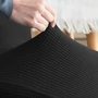 Kép 4/5 - Enyhén vízlepergető fekete bárszék Huzat