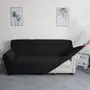 Kép 4/6 - fekete enyhén vízlepergető rugalmas klasszikus fotel huzat
