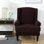 Kép 1/5 - Vízlepergető rugalmas barna füles fotel huzat