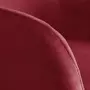 Kép 5/5 - Bordó színű nagy bársonyos kagylószék Huzat teljes székre