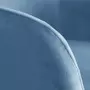Kép 5/5 - Kék színű nagy bársonyos kagylószék Huzat teljes székre