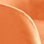 Kép 5/5 - Narancssárga színű nagy bársonyos kagylószék Huzat teljes székre