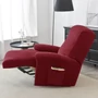 Kép 3/4 - relax fotel huzat rugalmas bordó 2 üléses bársonyos