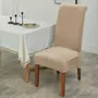 Kép 1/5 - Hosszú kapucsínó bársonyos székHuzat teljes székre