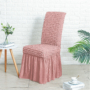 Kép 1/5 - Rózsaszín seersucker székszoknya teljes székre