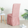 Kép 3/5 - Rózsaszín seersucker székszoknya teljes székre