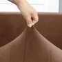 Kép 4/5 - Barna bársonyos székHuzat teljes székre