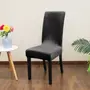 Kép 1/5 - Fekete bársonyos székHuzat teljes székre