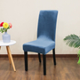 Kép 1/5 - Kék bársonyos székHuzat teljes székre