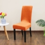 Kép 1/5 - Narancssárga bársonyos székhuzat ülő- és hátrészre