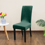 Kép 1/5 - Sötétzöld bársonyos székHuzat teljes székre