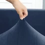 Kép 4/5 - Tengerészkék bársonyos székHuzat teljes székre