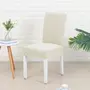 Kép 1/5 - Fehér enyhén vízlepergető székHuzat teljes székre