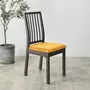 Kép 1/5 - Aranyszínű bársonyos székHuzat levehető ülésre