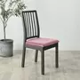 Kép 1/5 - Rózsaszín bársonyos székHuzat levehető ülésre