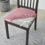 Kép 3/5 - Rózsaszín bársonyos székhuzat levehető ülésre