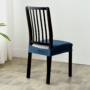 Kép 1/5 - Kék bársonyos székHuzat nem levehető ülésre