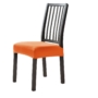 Kép 4/5 - Narancssárga bársonyos székHuzat nem levehető ülésre